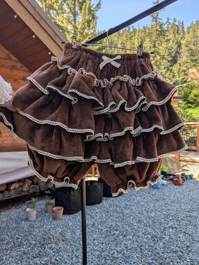 XS-3X Super Stretchy Brown Fleece Bloomers